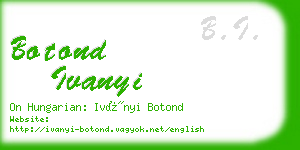 botond ivanyi business card